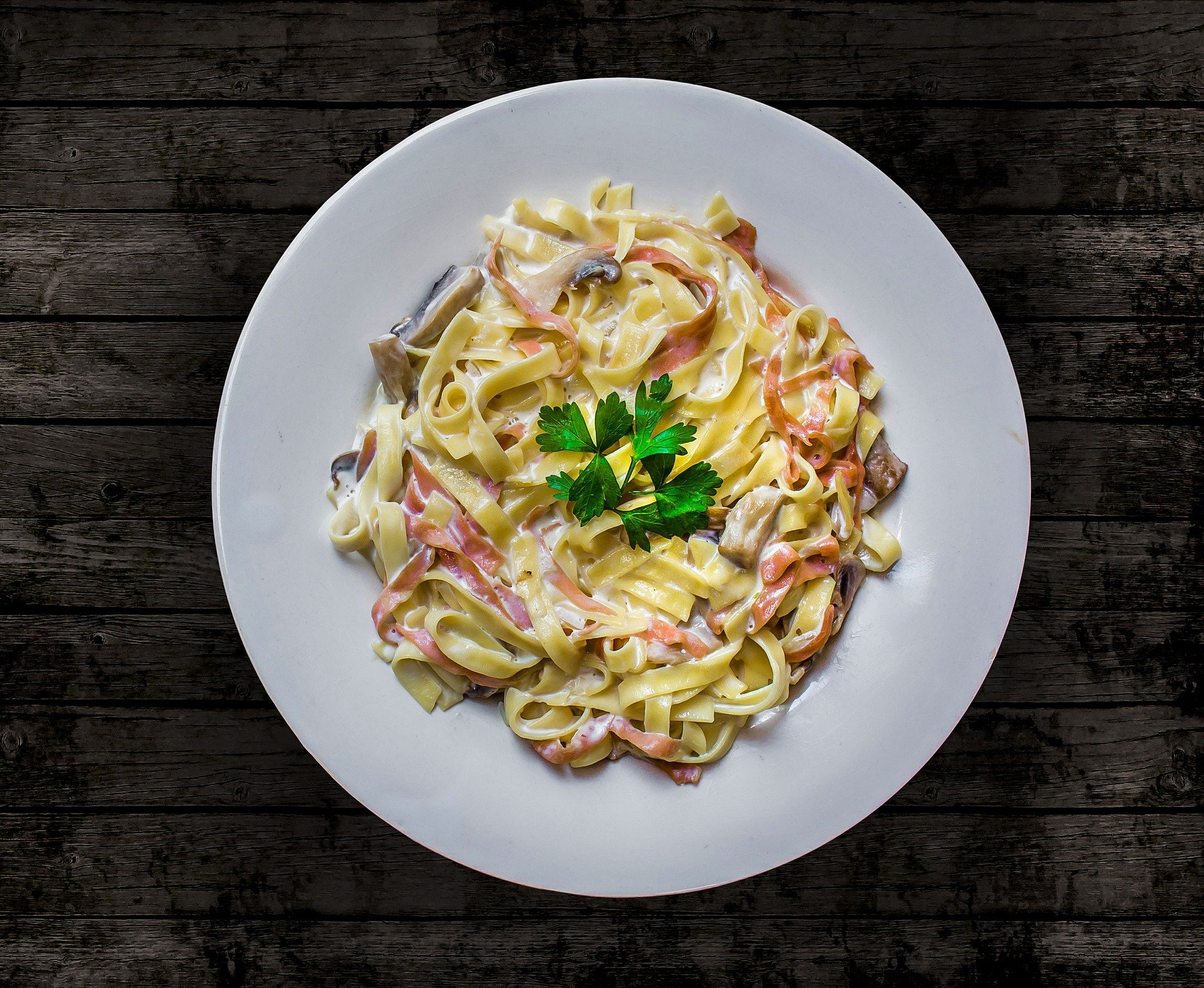 tagliatelles à la carbonara