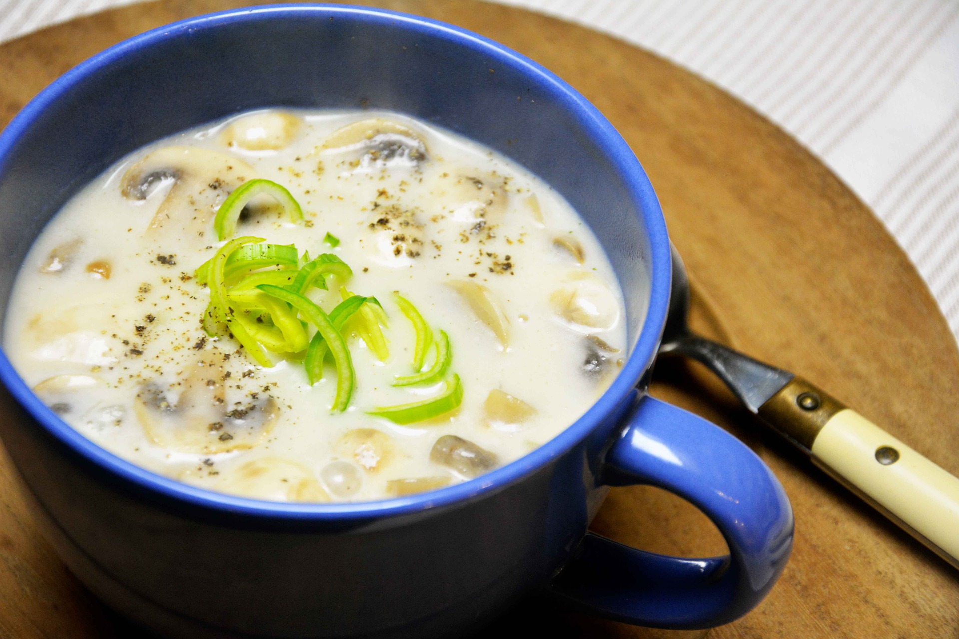 soupe champignons boursin