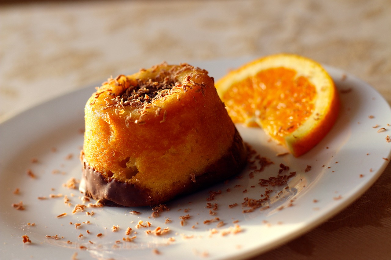 cake orange vapeur