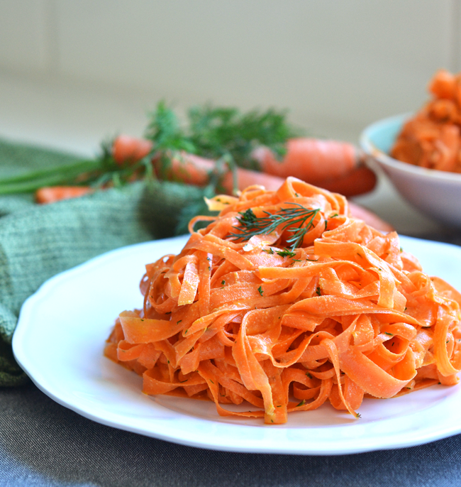 tagliatelles de carottes